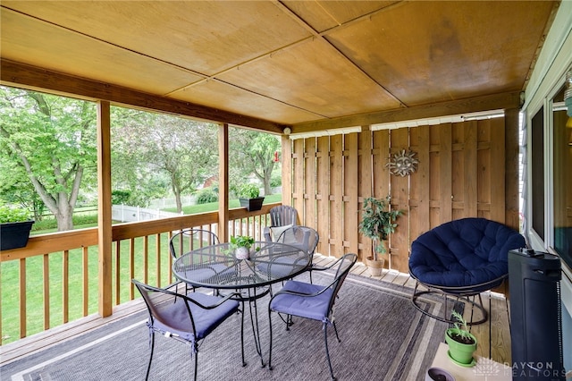 338 Chatham Dr, Fairborn, OH 45324 - wooden terrace featuring outdoor dining area