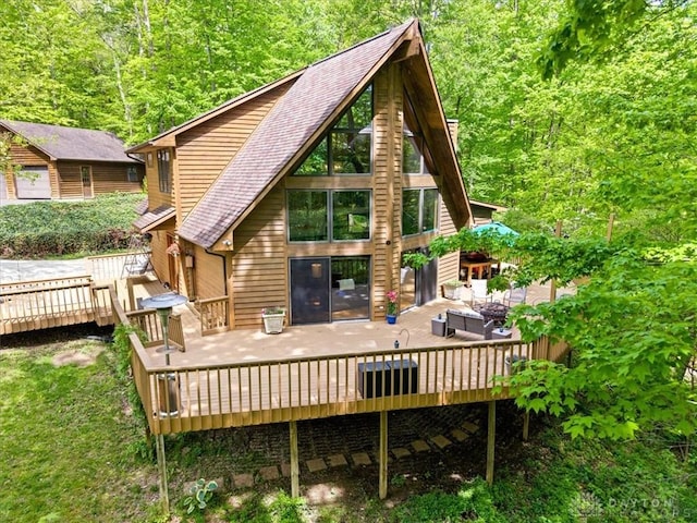 10370 Old 3c Hwy, Clarksville, OH 45113 - deck featuring a view of trees