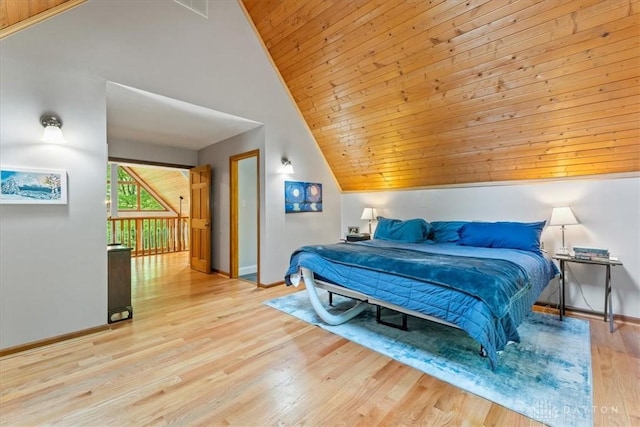 10370 Old 3c Hwy, Clarksville, OH 45113 - bedroom with lofted ceiling, wood finished floors, and wood ceiling