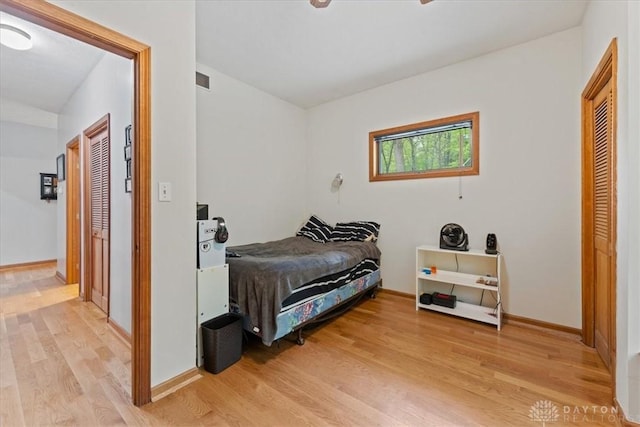 10370 Old 3c Hwy, Clarksville, OH 45113 - bedroom with light wood finished floors and a closet