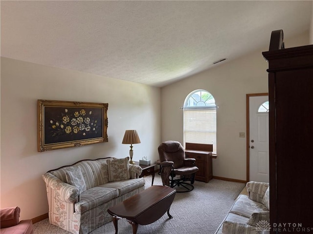 3509 Brian Ct, Middletown, OH 45044 - living area with light carpet and lofted ceiling