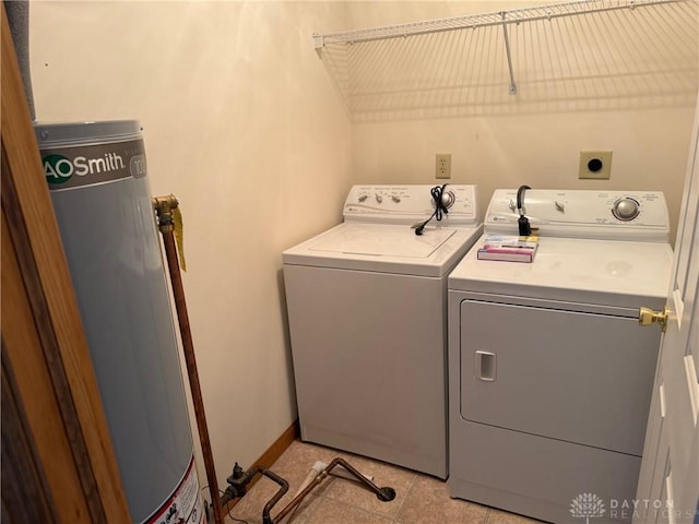 3509 Brian Ct, Middletown, OH 45044 - washroom with washing machine and clothes dryer and water heater