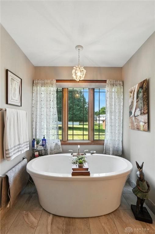 95 Sycamore Creek Dr, Springboro, OH 45066 - bathroom with a freestanding bath