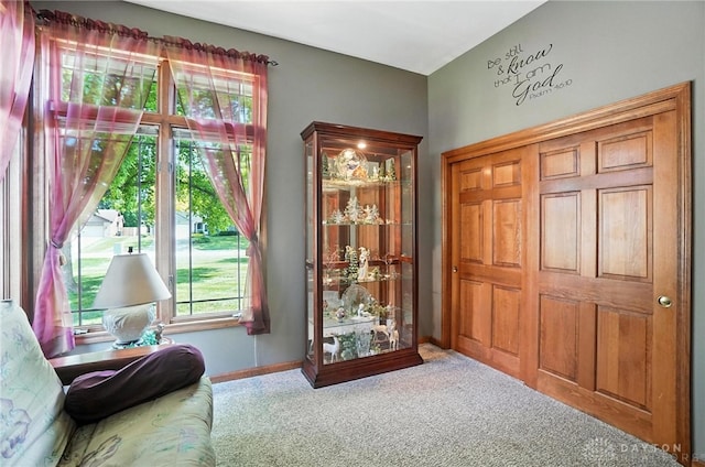 95 Sycamore Creek Dr, Springboro, OH 45066 - sitting room featuring carpet and baseboards