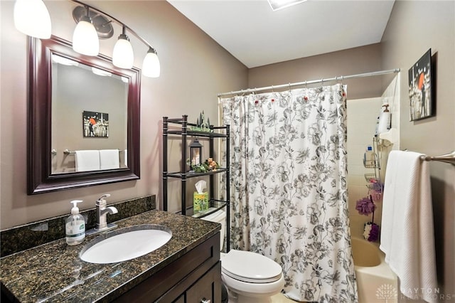 95 Sycamore Creek Dr, Springboro, OH 45066 - full bathroom featuring vanity and shower / bathtub combination with curtain