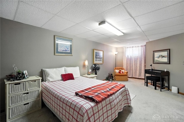 95 Sycamore Creek Dr, Springboro, OH 45066 - carpeted bedroom with a drop ceiling