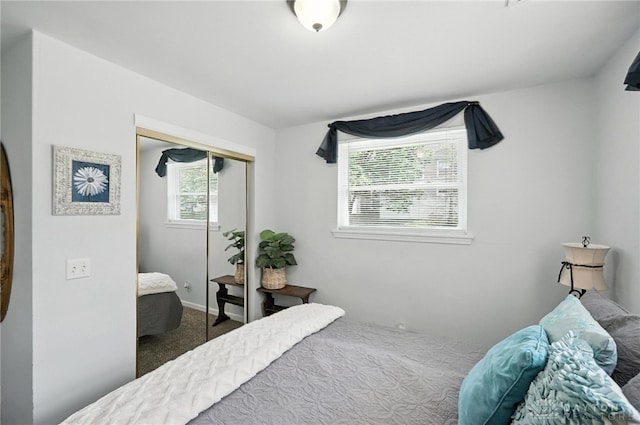 3755 Everett Dr, Loveland, OH 45140 - bedroom with a closet and carpet floors
