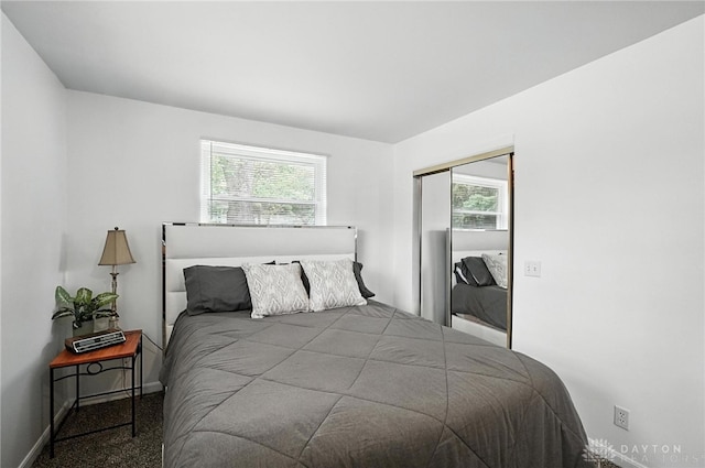 3755 Everett Dr, Loveland, OH 45140 - carpeted bedroom featuring multiple windows and a closet