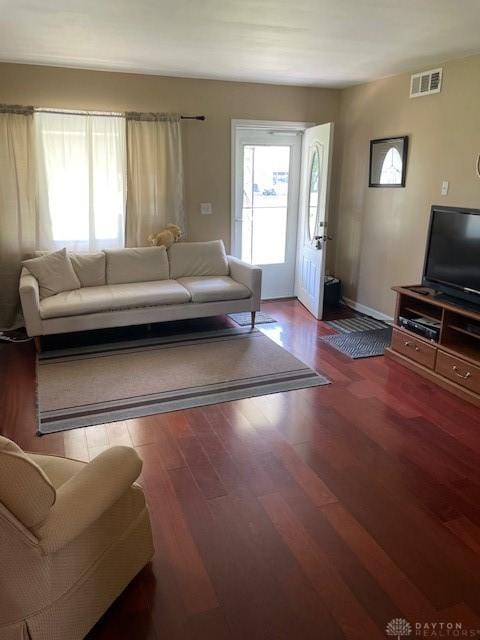 8120 Lawrence Dr, West Chester, OH 45069 - living room featuring wood finished floors and baseboards