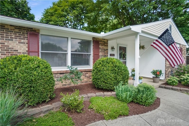 1464 New Way Dr, Beavercreek, OH 45434 - doorway to property featuring brick siding