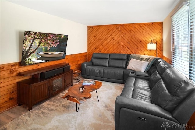 1464 New Way Dr, Beavercreek, OH 45434 - living area featuring wood walls and healthy amount of natural light