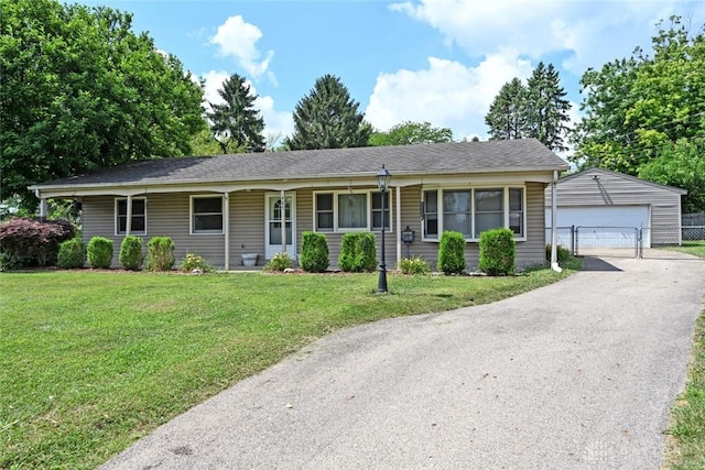 405 Parsons Ct, Englewood, OH 45322 - single story home with an outdoor structure and a detached garage