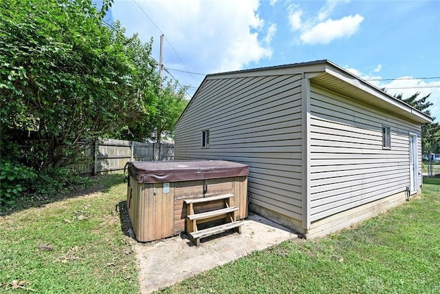 405 Parsons Ct, Englewood, OH 45322 - view of outbuilding with a hot tub