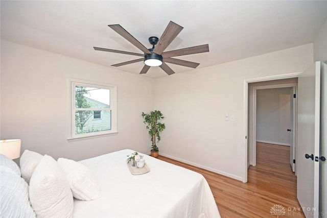 6383 Todhunter Rd, Middletown, OH 45044 - bedroom with light wood-style floors and ceiling fan