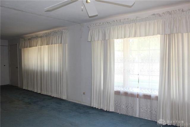 4912 Powell Rd, Huber Heights, OH 45424 - carpeted spare room featuring ceiling fan