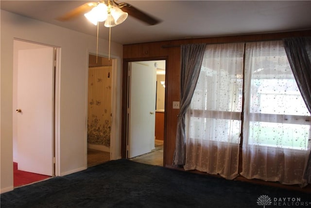 4912 Powell Rd, Huber Heights, OH 45424 - empty room with a ceiling fan and carpet
