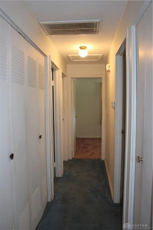 4912 Powell Rd, Huber Heights, OH 45424 - hall with carpet and attic access