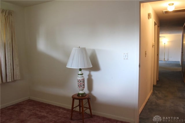 4912 Powell Rd, Huber Heights, OH 45424 - corridor featuring carpet floors and baseboards