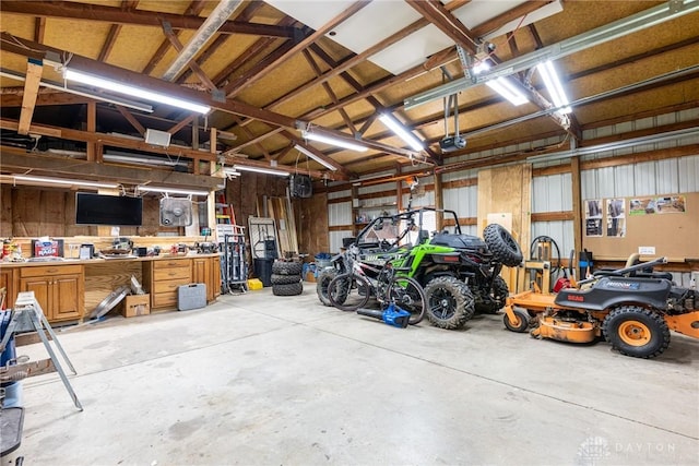 1097 Trudy Ct, Clearcreek Twp, OH 45036 - garage with a workshop area