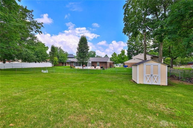 5979 Timbergate Trl, Dayton, OH 45424 - fenced backyard featuring a shed