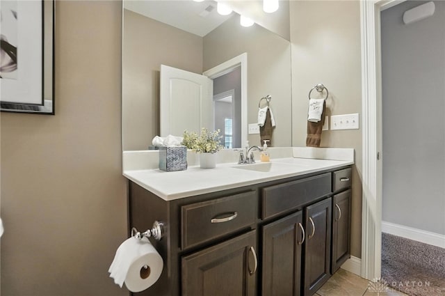 1310 Bourdeaux Way, Clearcreek Twp, OH 45458 - bathroom featuring vanity and baseboards