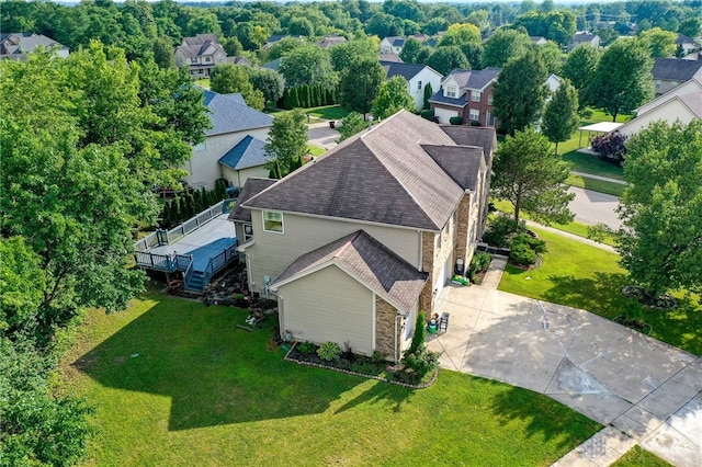 213 Bentridge Dr, Clearcreek Twp, OH 45458 - aerial perspective of suburban area