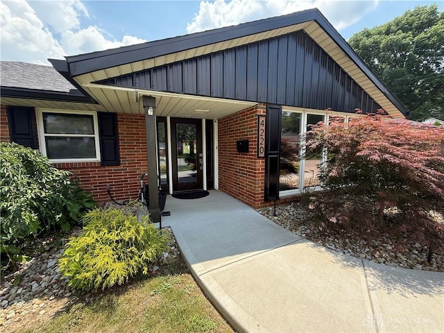 4220 Sillman Pl, Kettering, OH 45440 - property entrance featuring brick siding