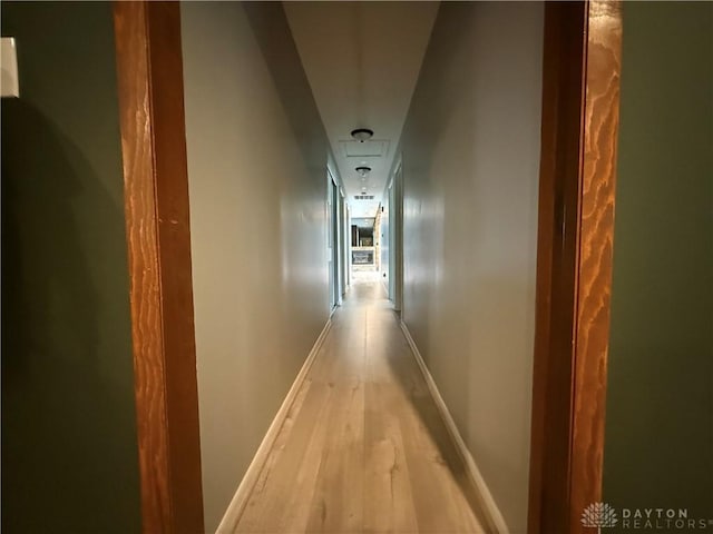 4220 Sillman Pl, Kettering, OH 45440 - hallway featuring light wood finished floors and baseboards