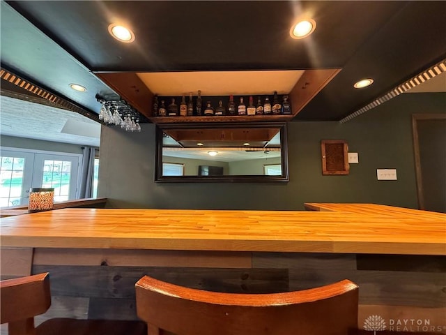 4220 Sillman Pl, Kettering, OH 45440 - bar featuring recessed lighting and french doors
