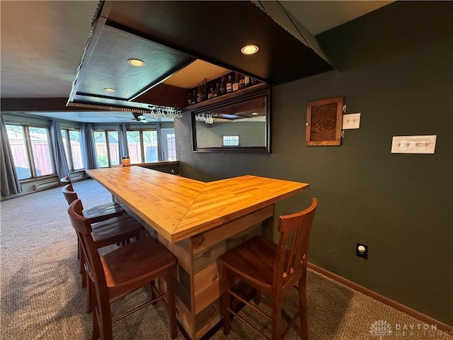 4220 Sillman Pl, Kettering, OH 45440 - dining area with carpet and recessed lighting