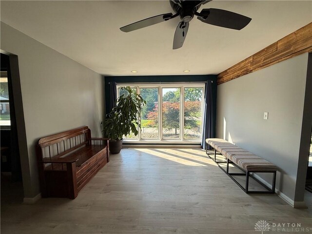 4220 Sillman Pl, Kettering, OH 45440 - corridor with wood finished floors and recessed lighting