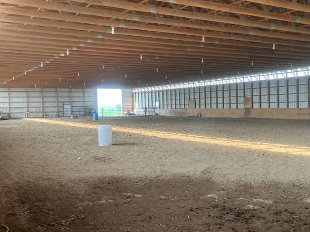 view of horse barn