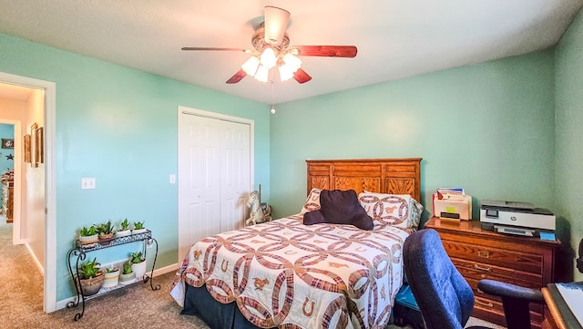 26484 State Highway 3, Kirksville, MO 63501 - carpeted bedroom featuring a closet and ceiling fan