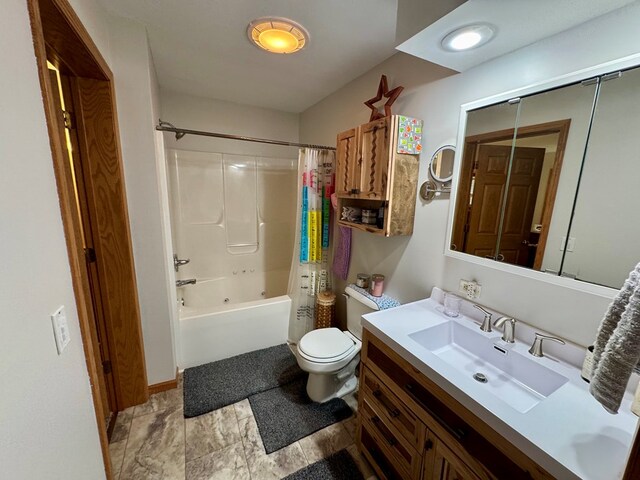 20858 Oak View Trl, Kirksville, MO 63501 - full bathroom with vanity and shower / bath combo with shower curtain