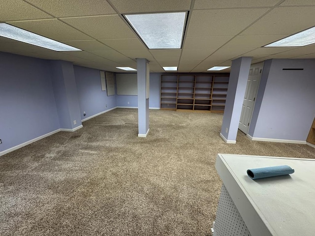 20858 Oak View Trl, Kirksville, MO 63501 - finished below grade area featuring carpet and a paneled ceiling