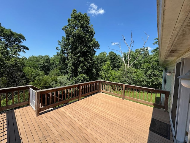 20858 Oak View Trl, Kirksville, MO 63501 - view of wooden deck