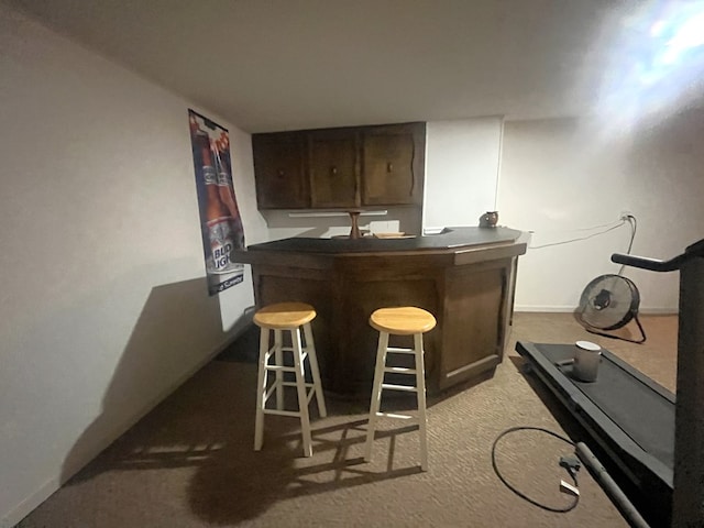 1713 Fairchild St, Chillicothe, MO 64601 - indoor dry bar with baseboards and carpet floors