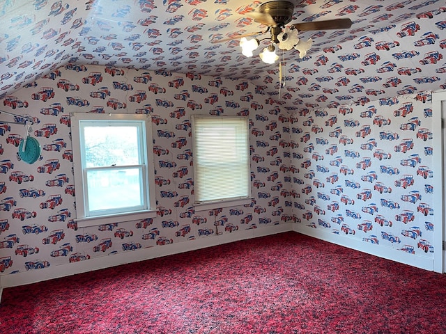 911 Cherry St, Chillicothe, MO 64601 - unfurnished room with baseboards, carpet, and a ceiling fan