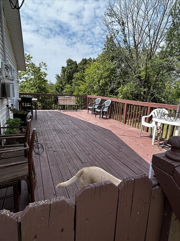 803 Coates St, Macon, MO 63552 - view of wooden deck