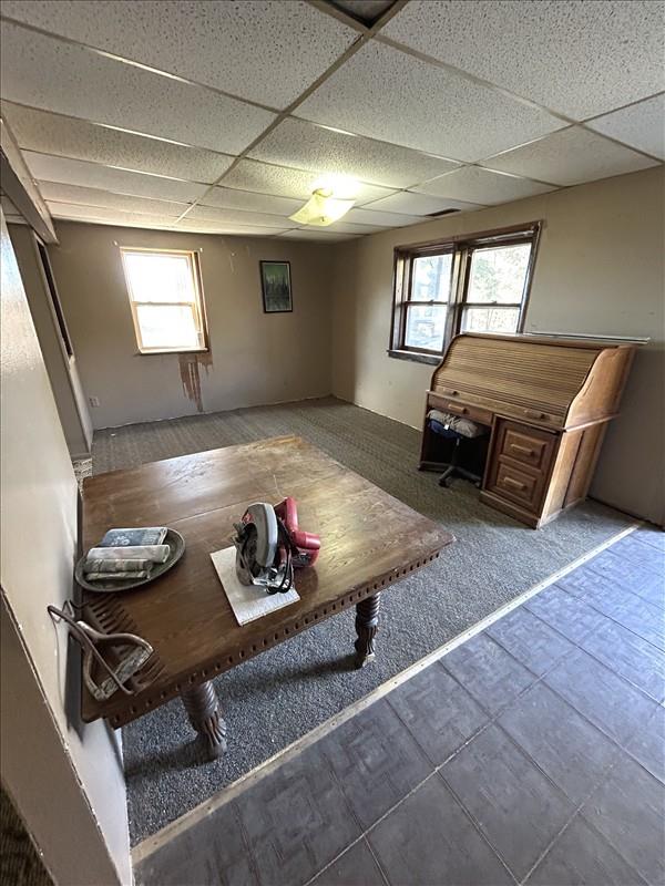 803 Coates St, Macon, MO 63552 - interior space featuring a paneled ceiling