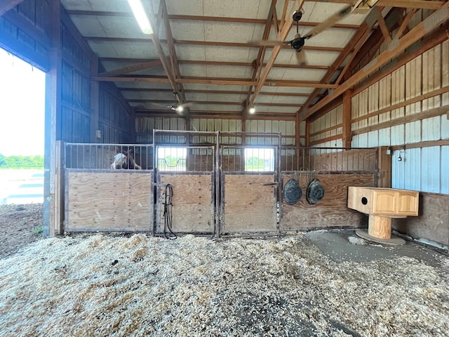 view of horse barn