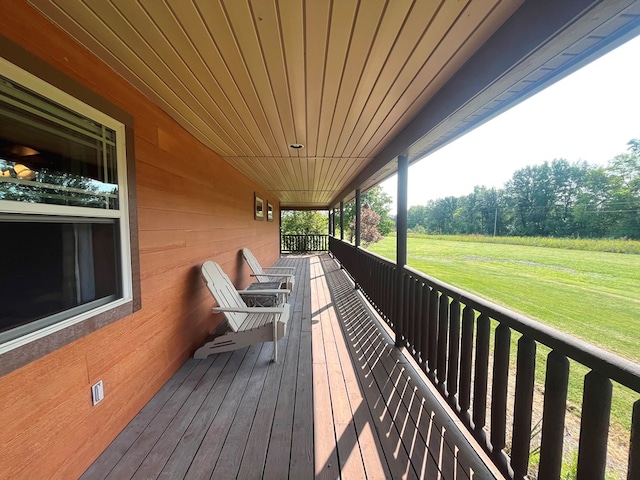 view of wooden terrace