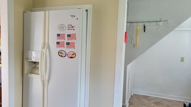 1408 S Downing, Kirksville, MO 63501 - detailed view of white refrigerator with ice dispenser
