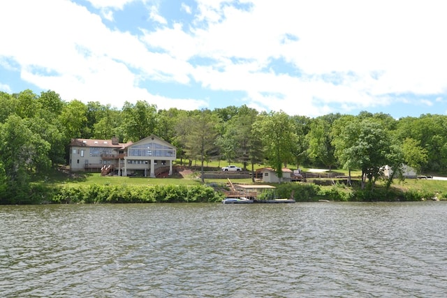 26672 Spring Lake Trl, Kirksville, MO 63501 - water view with stairway