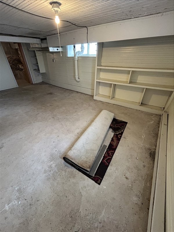 view of basement