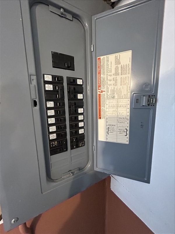 utility room with electric panel