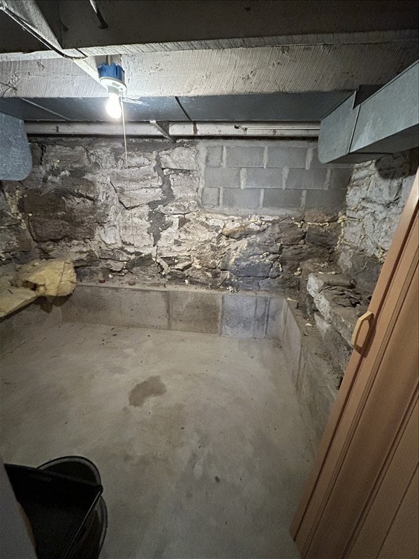 view of basement