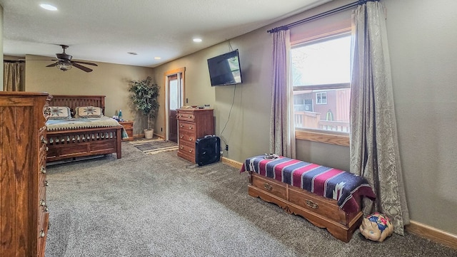 26831 State Highway 11, Kirksville, MO 63501 - bedroom featuring carpet, baseboards, and recessed lighting