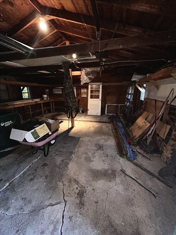 1617 N Church St, Marceline, MO 64658 - below grade area with a garage