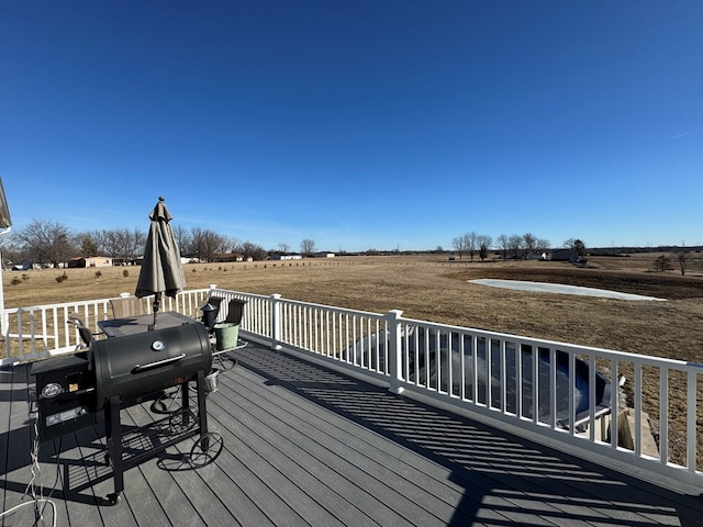 10344 Lantern Rd, Greentop, MO 63546 - wooden deck with a rural view